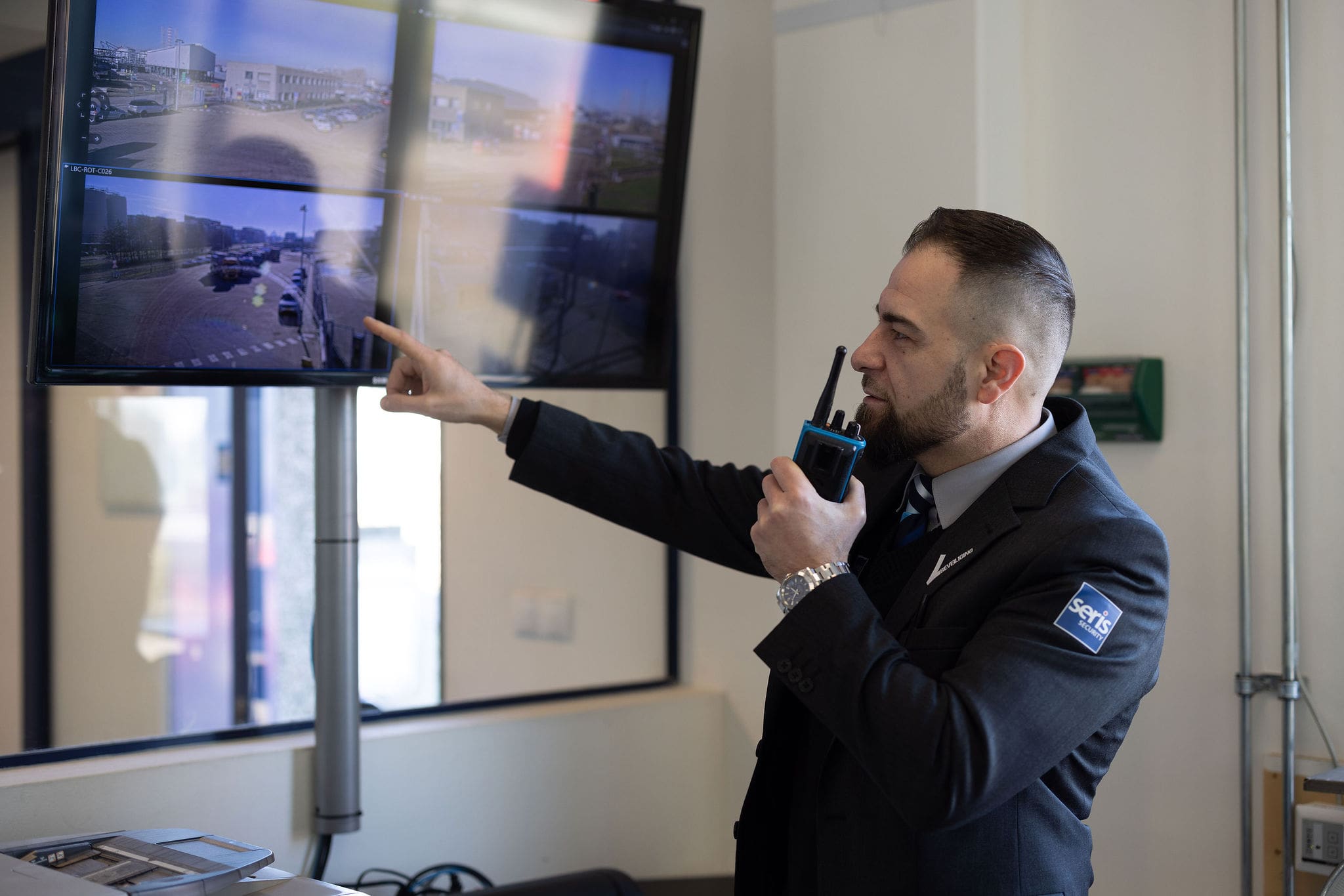 Seris beveiliging op afstand tussenfoto